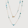 Turquoise Beads Long Necklace