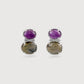 Amethyst | Labradorite Earrings