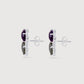 Amethyst | Labradorite Earrings