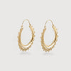 Silver Filigree Hoops