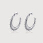 Silver Filigree Hoops