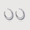Silver Filigree Hoops