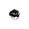 Oxidised Silver Floral Ring