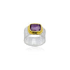 Two Tone Amethyst Ring