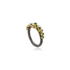 Two Tone Green Zircon Ring