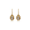 Engraved Stone Earrings