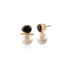 Pearl Drop Stone Earrings