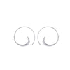 Silver Open Hoops
