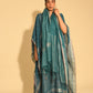 Hand Woven Linen Kaftan - Indigo