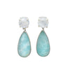 Amazonite | Moonstone Doublet Earrings