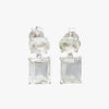 Green Amethyst Silver Earrings