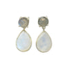 Moonstone | Labradorite Drop Earrings