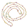 Blue Topaz | Pink Tourmaline Long Necklace