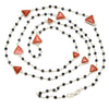 Coral | Sapphire Beads Long Necklace