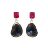 Ruby Sapphire Earrings