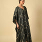 Tussar Silk Lehriya Kaftan