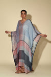 Hand Woven Linen Kaftan - Stripes