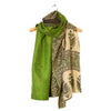Kantha Silk Scarf - Green