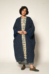 Sashiko Cotton Lounger - Hand-embroidered Kantha