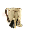 Mochila bag - Beige (Brown Tassle)