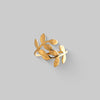 Overlapping Leaf Ring (Gold)