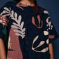Kashmiri Crewel Poncho - Navy
