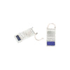 Rectangular Silver Lapis Hoops