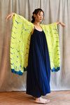 Itajime Silk Reza Robe - Neon