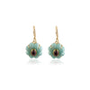 Amazonite | Garnet Doublet Earrings