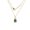 Green Onyx Pendant Necklace