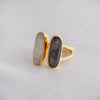 Double Stone Open Ring