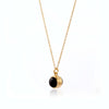 Black Onyx Band Pendant Necklace