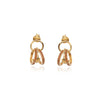 Celeste Circle Drop Earrings (Gold)