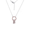Celeste Circle Drop Necklace