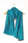 Kantha Silk Scarf - Blue