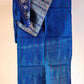 Kantha Silk Scarf - Blue Ikat