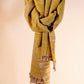 Vankar Wool | Silk Scarf - Yellow