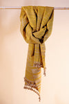 Vankar Wool | Silk Scarf - Yellow