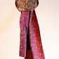 Kantha Silk Scarf - Fuchsia