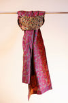 Kantha Silk Scarf - Fuchsia