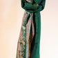 Kantha Silk Scarf - Green