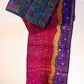 Kantha Silk Scarf - Violet | Fuchsia