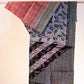 Kantha Silk Scarf - Black Stripes