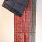 Kantha Silk Scarf - Black Stripes