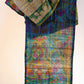 Kantha Silk Scarf - Green | Blue