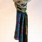 Kantha Silk Scarf - Green | Blue