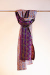 Kantha Silk Scarf - Purple