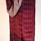 Kantha Silk Scarf -Maroon
