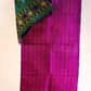 Kantha Silk Scarf - Violet | Green