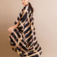 Itajime Silk Dune Robe - Basalt